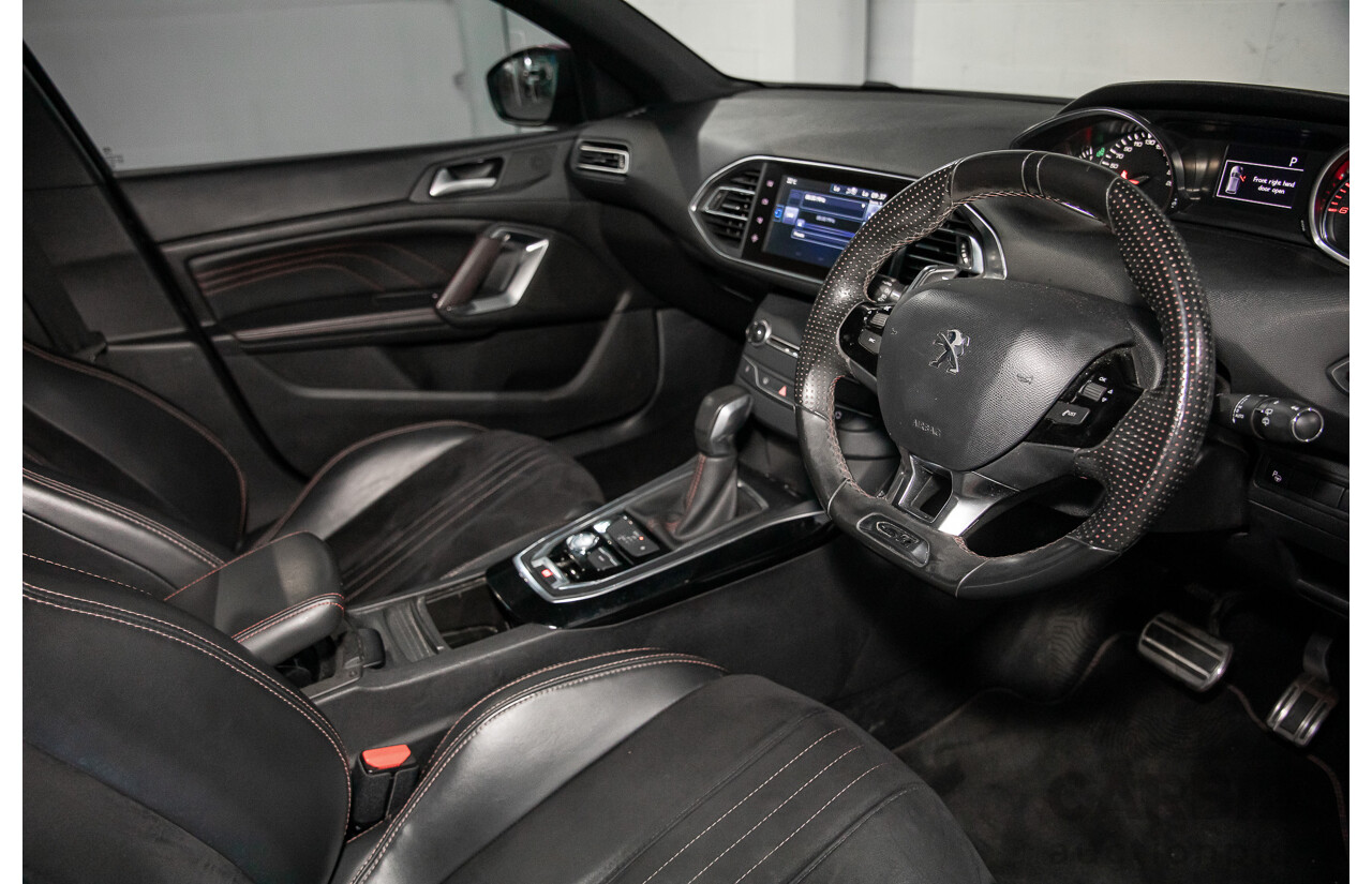 4/2015 Peugeot 308 GT HDi T9 4d Hatchback Perla Nera Black Metallic Turbo Diesel 2.0L