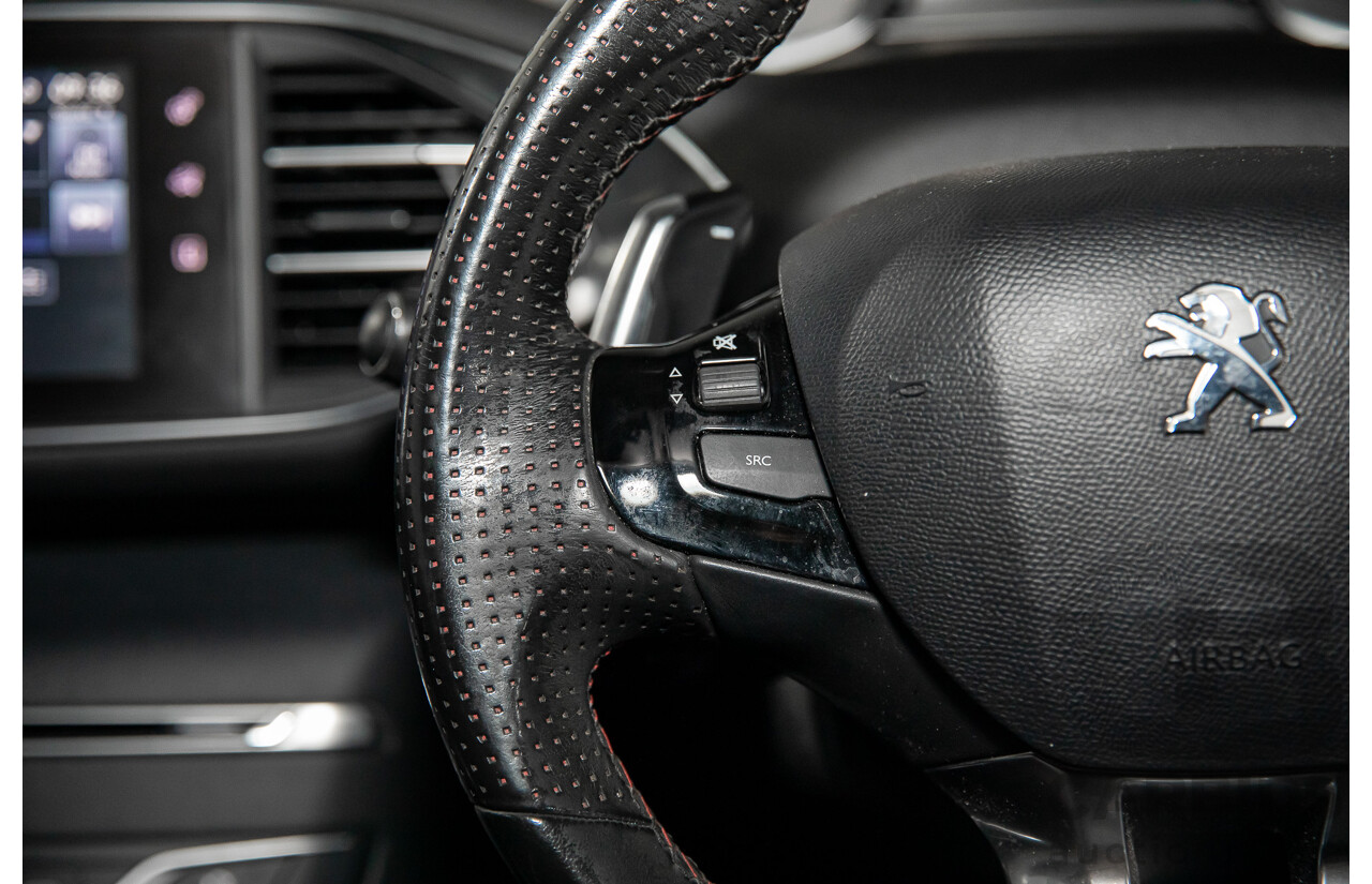 4/2015 Peugeot 308 GT HDi T9 4d Hatchback Perla Nera Black Metallic Turbo Diesel 2.0L