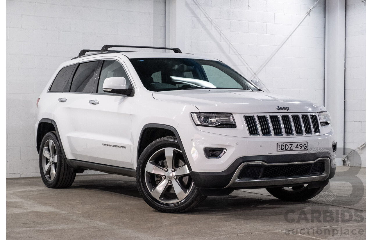 1/2015 Jeep Grand Cherokee Limited (4x4) WK MY15 4d Wagon Bright White Turbo Diesel V6 3.0L