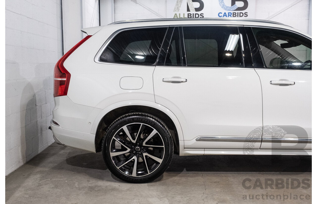 04/2021 Volvo XC90 D5 Inscription Polestar Upgrade (AWD) 256 MY21 4d Wagon Ice White Twin Turbo Diesel 2.0L