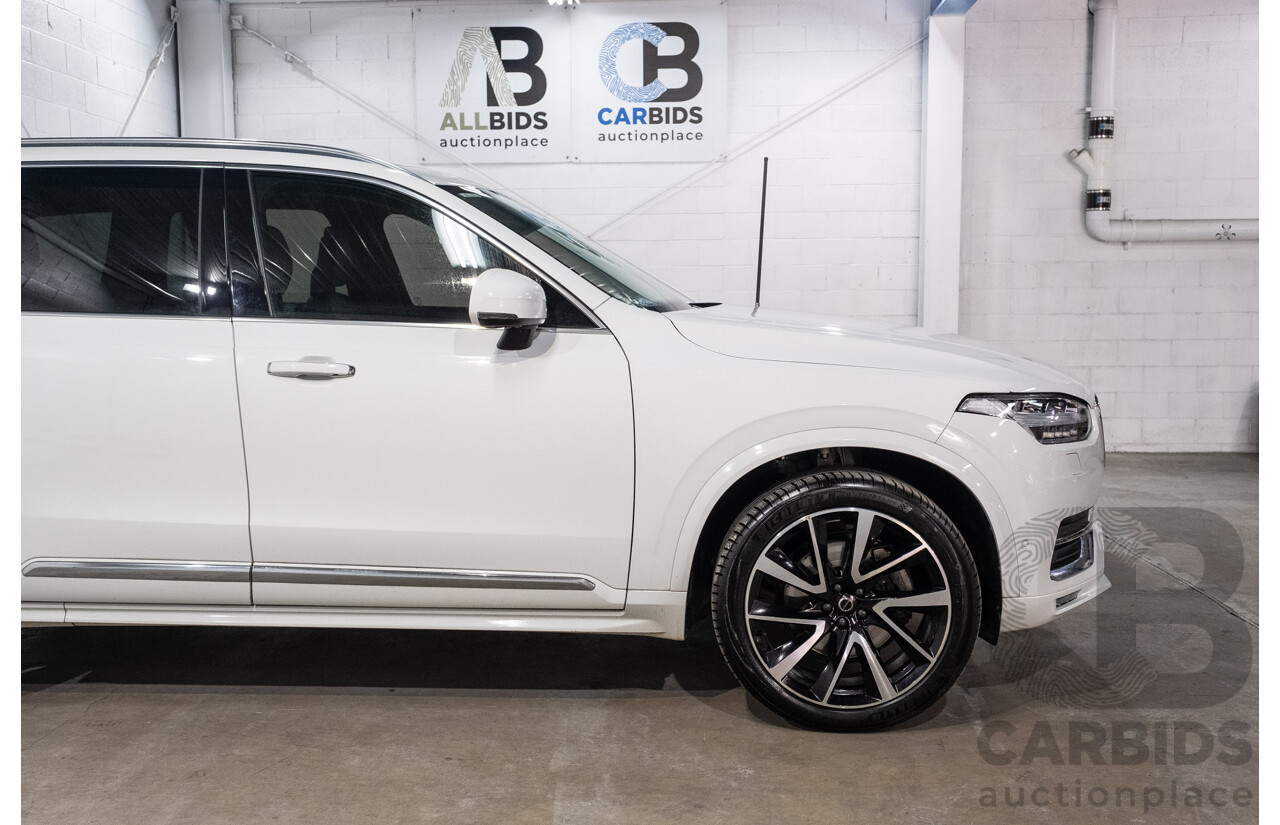 04/2021 Volvo XC90 D5 Inscription Polestar Upgrade (AWD) 256 MY21 4d Wagon Ice White Twin Turbo Diesel 2.0L