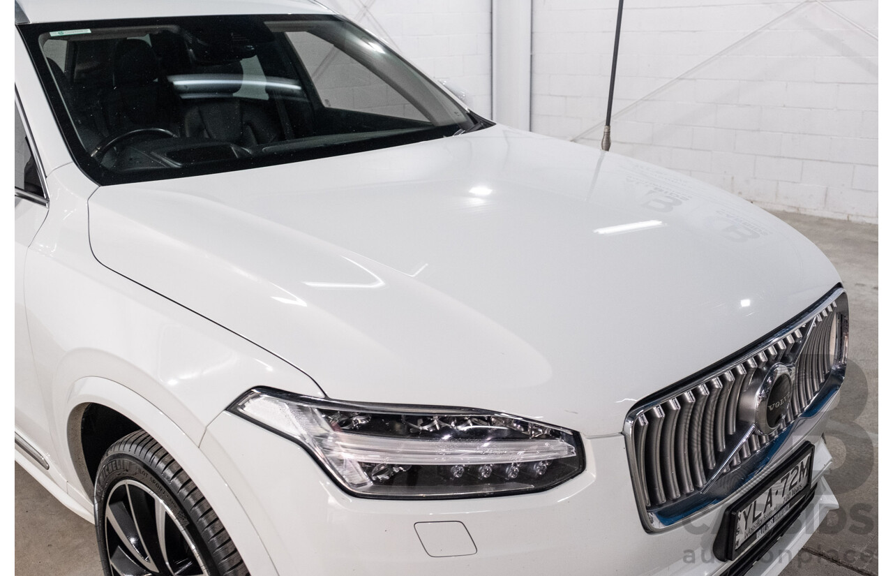 04/2021 Volvo XC90 D5 Inscription Polestar Upgrade (AWD) 256 MY21 4d Wagon Ice White Twin Turbo Diesel 2.0L