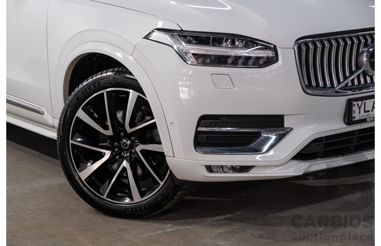 04/2021 Volvo XC90 D5 Inscription Polestar Upgrade (AWD) 256 MY21 4d Wagon Ice White Twin Turbo Diesel 2.0L