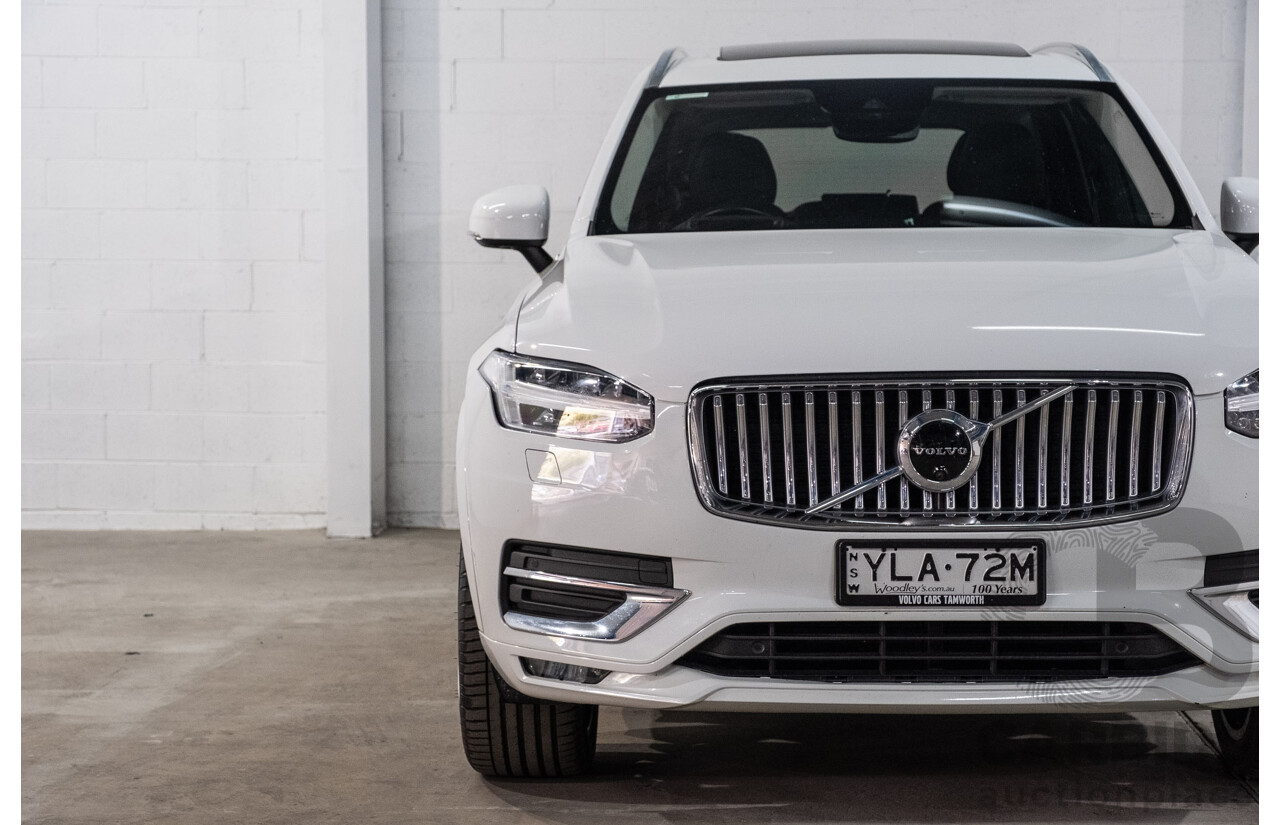 04/2021 Volvo XC90 D5 Inscription Polestar Upgrade (AWD) 256 MY21 4d Wagon Ice White Twin Turbo Diesel 2.0L