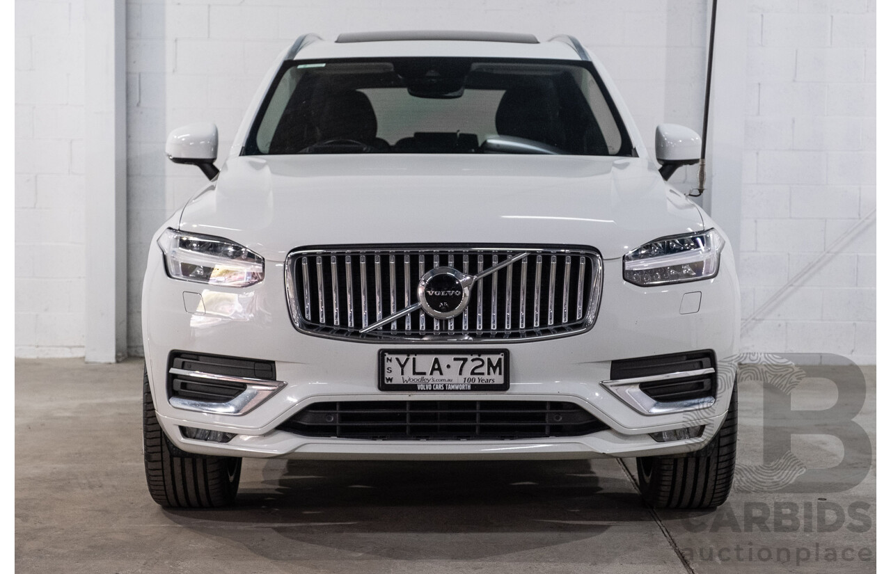 04/2021 Volvo XC90 D5 Inscription Polestar Upgrade (AWD) 256 MY21 4d Wagon Ice White Twin Turbo Diesel 2.0L