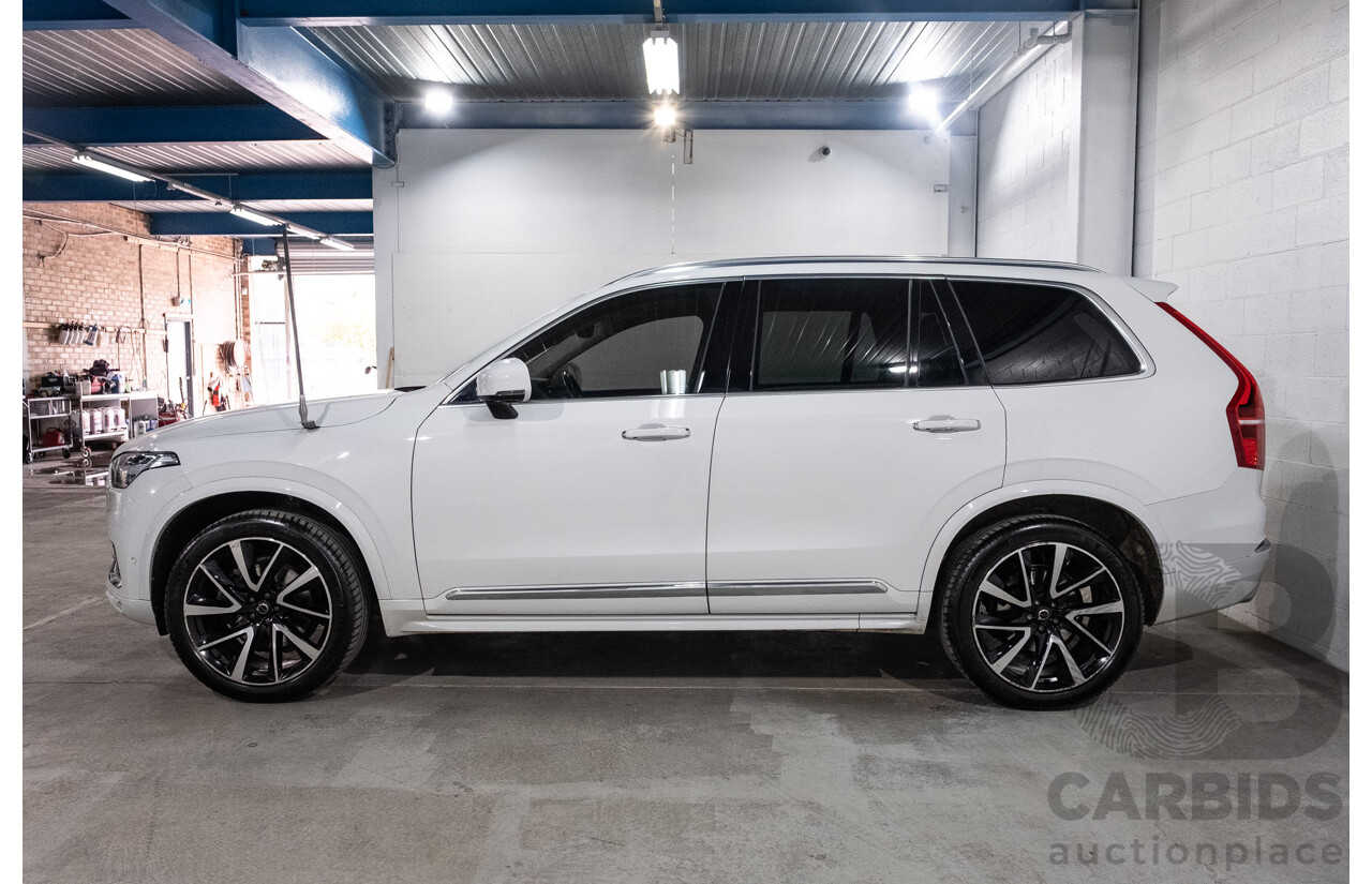 04/2021 Volvo XC90 D5 Inscription Polestar Upgrade (AWD) 256 MY21 4d Wagon Ice White Twin Turbo Diesel 2.0L