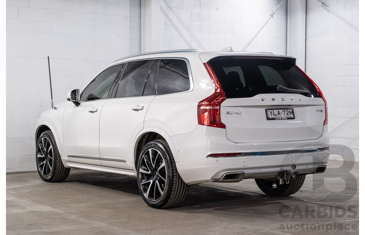 04/2021 Volvo XC90 D5 Inscription Polestar Upgrade (AWD) 256 MY21 4d Wagon Ice White Twin Turbo Diesel 2.0L