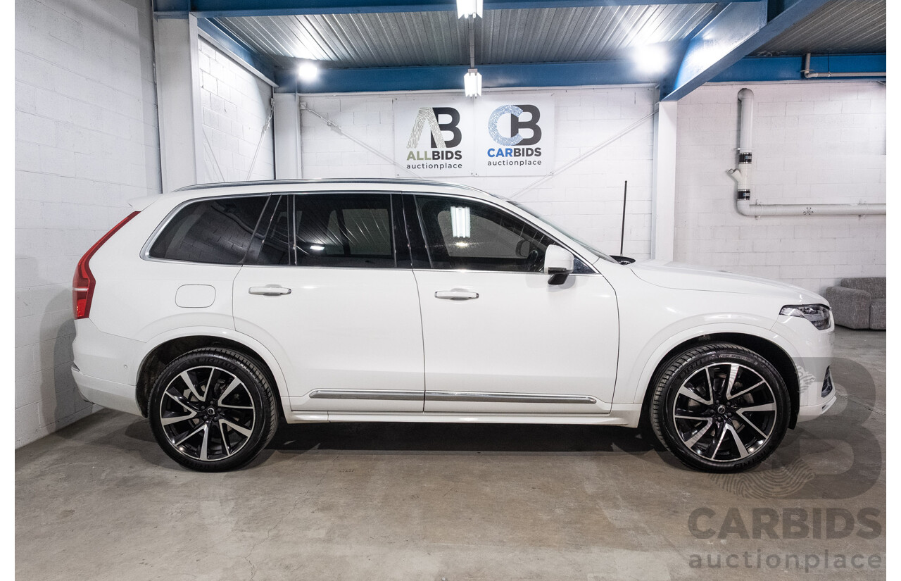 04/2021 Volvo XC90 D5 Inscription Polestar Upgrade (AWD) 256 MY21 4d Wagon Ice White Twin Turbo Diesel 2.0L