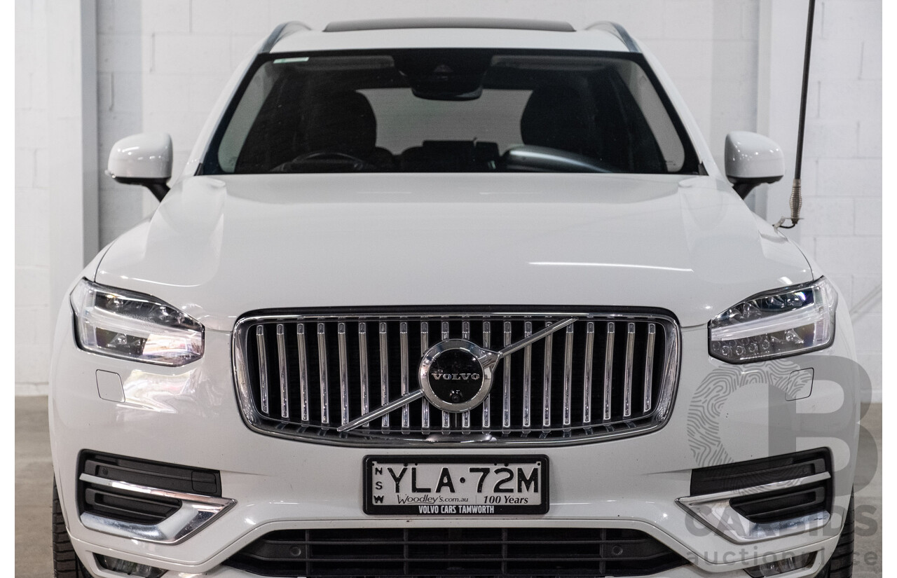 04/2021 Volvo XC90 D5 Inscription Polestar Upgrade (AWD) 256 MY21 4d Wagon Ice White Twin Turbo Diesel 2.0L