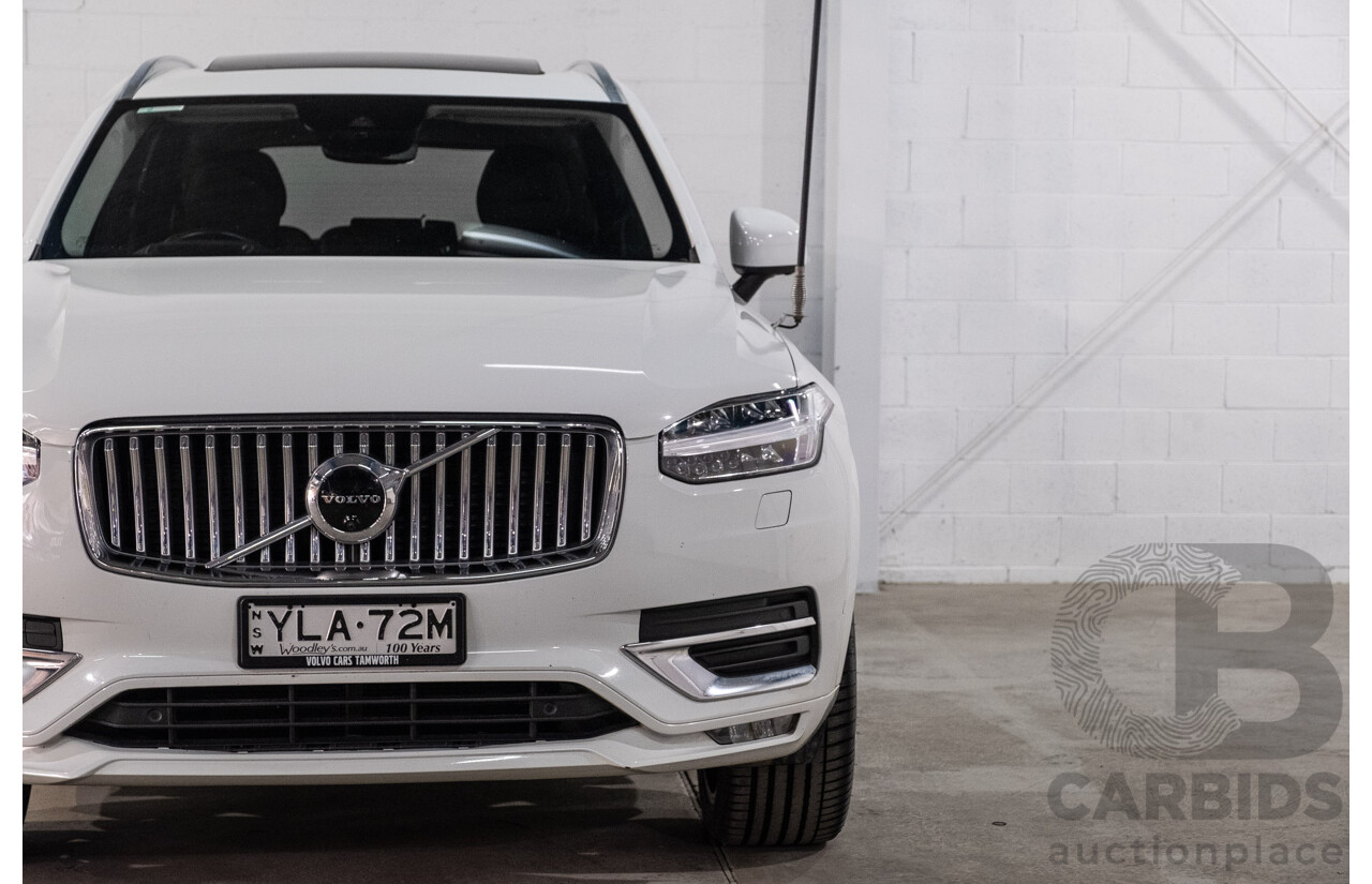 04/2021 Volvo XC90 D5 Inscription Polestar Upgrade (AWD) 256 MY21 4d Wagon Ice White Twin Turbo Diesel 2.0L