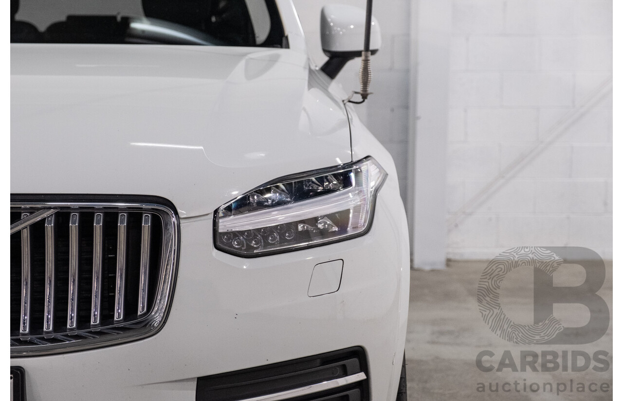 04/2021 Volvo XC90 D5 Inscription Polestar Upgrade (AWD) 256 MY21 4d Wagon Ice White Twin Turbo Diesel 2.0L