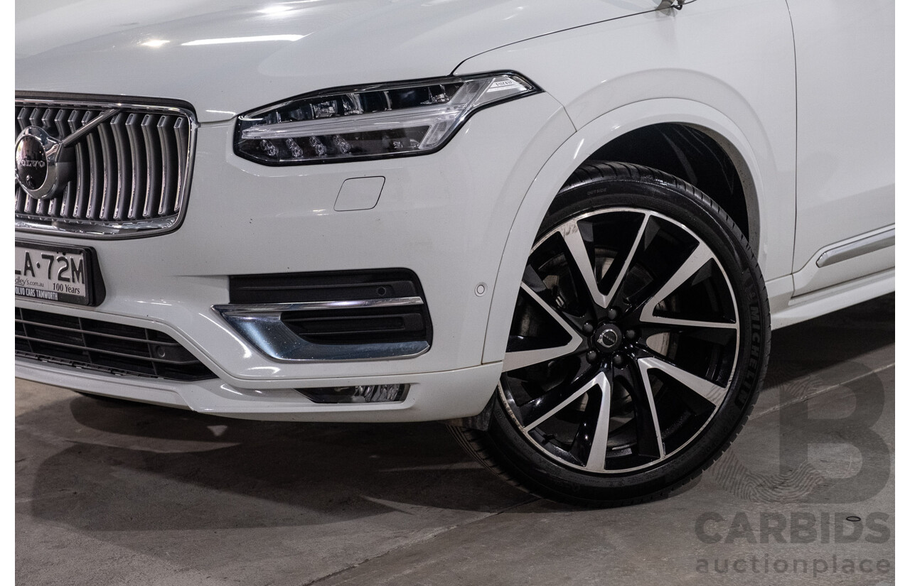 04/2021 Volvo XC90 D5 Inscription Polestar Upgrade (AWD) 256 MY21 4d Wagon Ice White Twin Turbo Diesel 2.0L