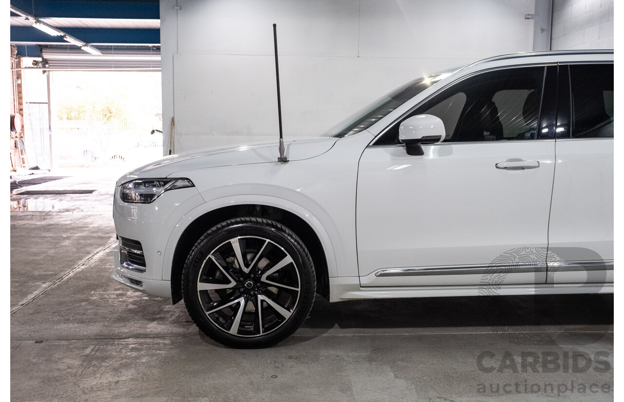 04/2021 Volvo XC90 D5 Inscription Polestar Upgrade (AWD) 256 MY21 4d Wagon Ice White Twin Turbo Diesel 2.0L