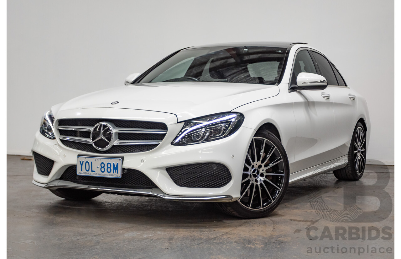 9/2014 Mercedes-Benz C250 AMG Line 205 4D Sedan Polar White Turbo 2.0L
