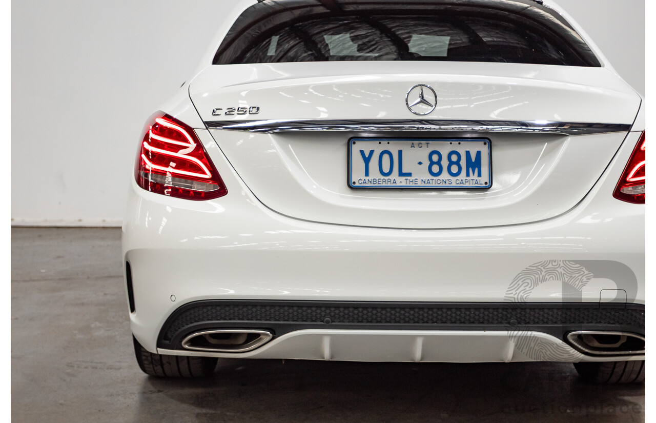 9/2014 Mercedes-Benz C250 AMG Line 205 4D Sedan Polar White Turbo 2.0L