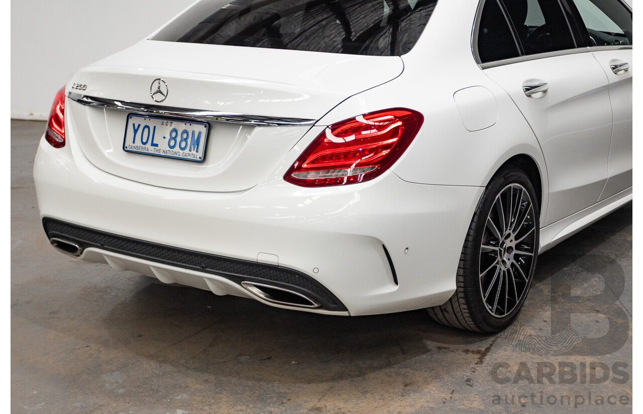 9/2014 Mercedes-Benz C250 AMG Line 205 4D Sedan Polar White Turbo 2.0L