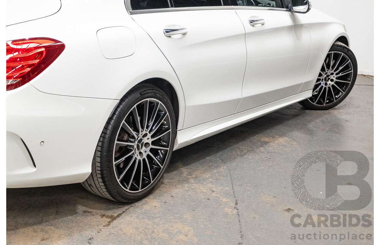 9/2014 Mercedes-Benz C250 AMG Line 205 4D Sedan Polar White Turbo 2.0L