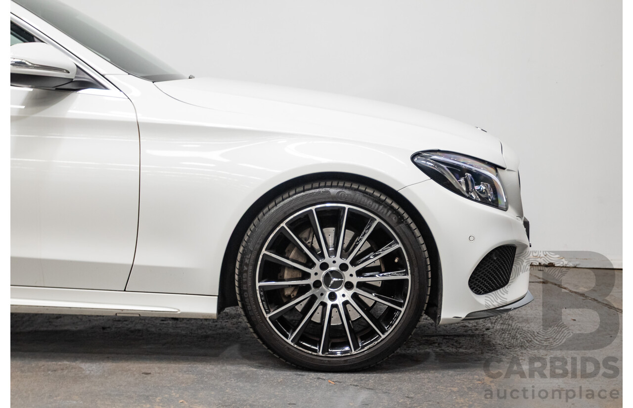 9/2014 Mercedes-Benz C250 AMG Line 205 4D Sedan Polar White Turbo 2.0L