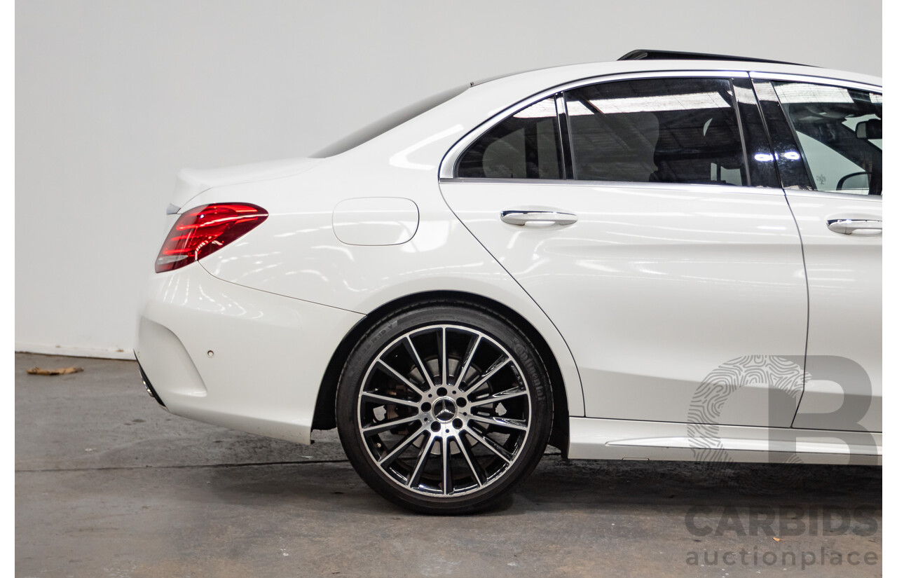 9/2014 Mercedes-Benz C250 AMG Line 205 4D Sedan Polar White Turbo 2.0L