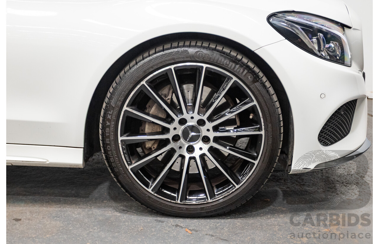 9/2014 Mercedes-Benz C250 AMG Line 205 4D Sedan Polar White Turbo 2.0L