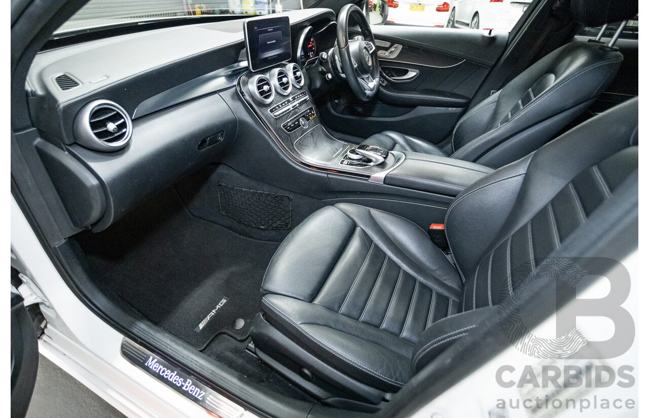 9/2014 Mercedes-Benz C250 AMG Line 205 4D Sedan Polar White Turbo 2.0L