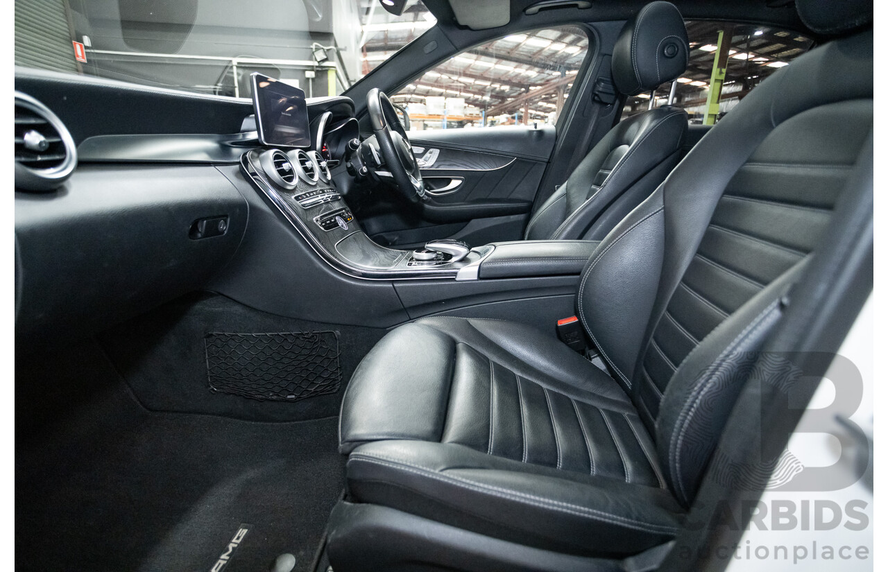 9/2014 Mercedes-Benz C250 AMG Line 205 4D Sedan Polar White Turbo 2.0L