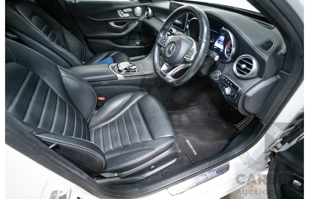 9/2014 Mercedes-Benz C250 AMG Line 205 4D Sedan Polar White Turbo 2.0L