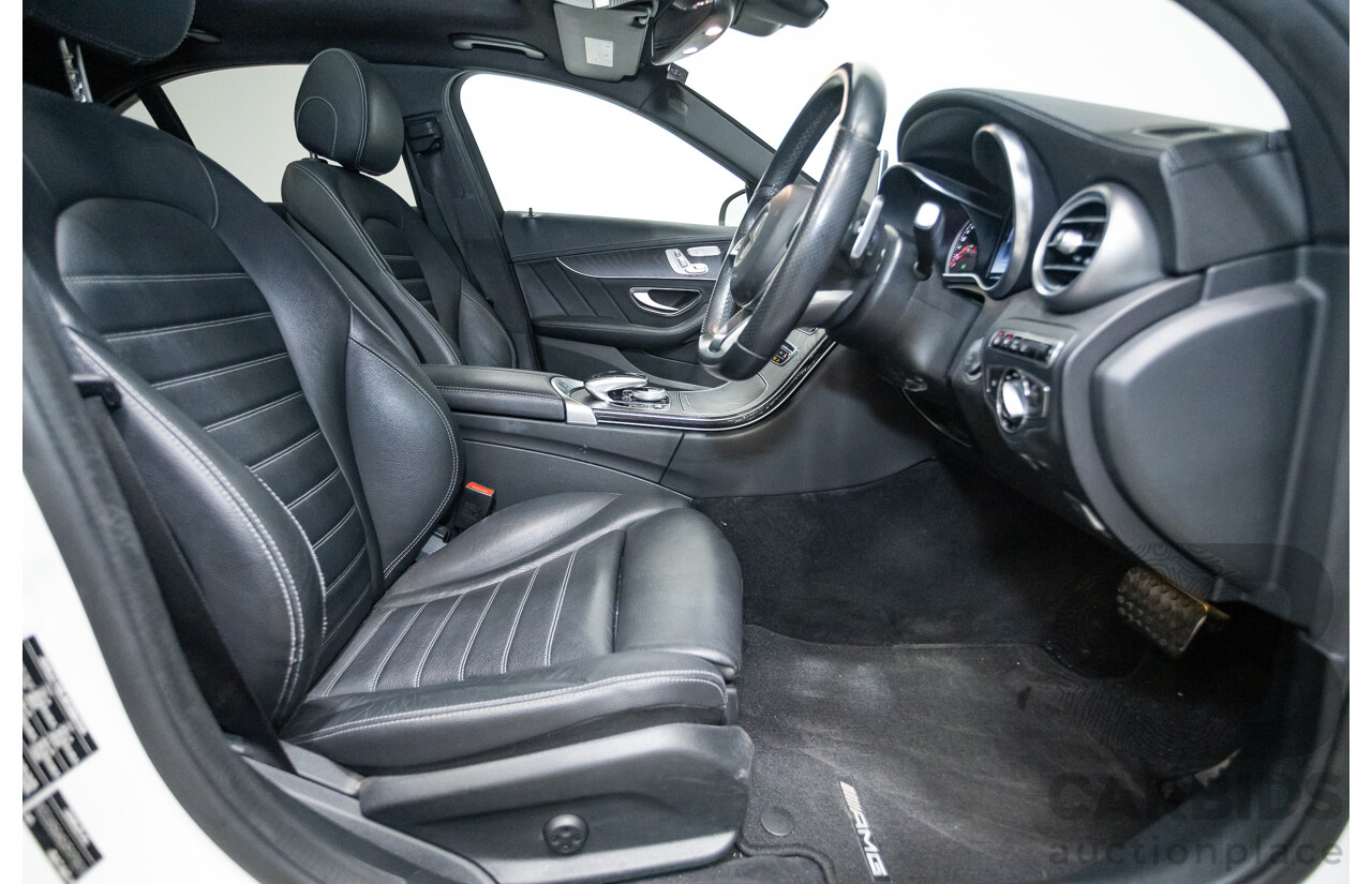 9/2014 Mercedes-Benz C250 AMG Line 205 4D Sedan Polar White Turbo 2.0L