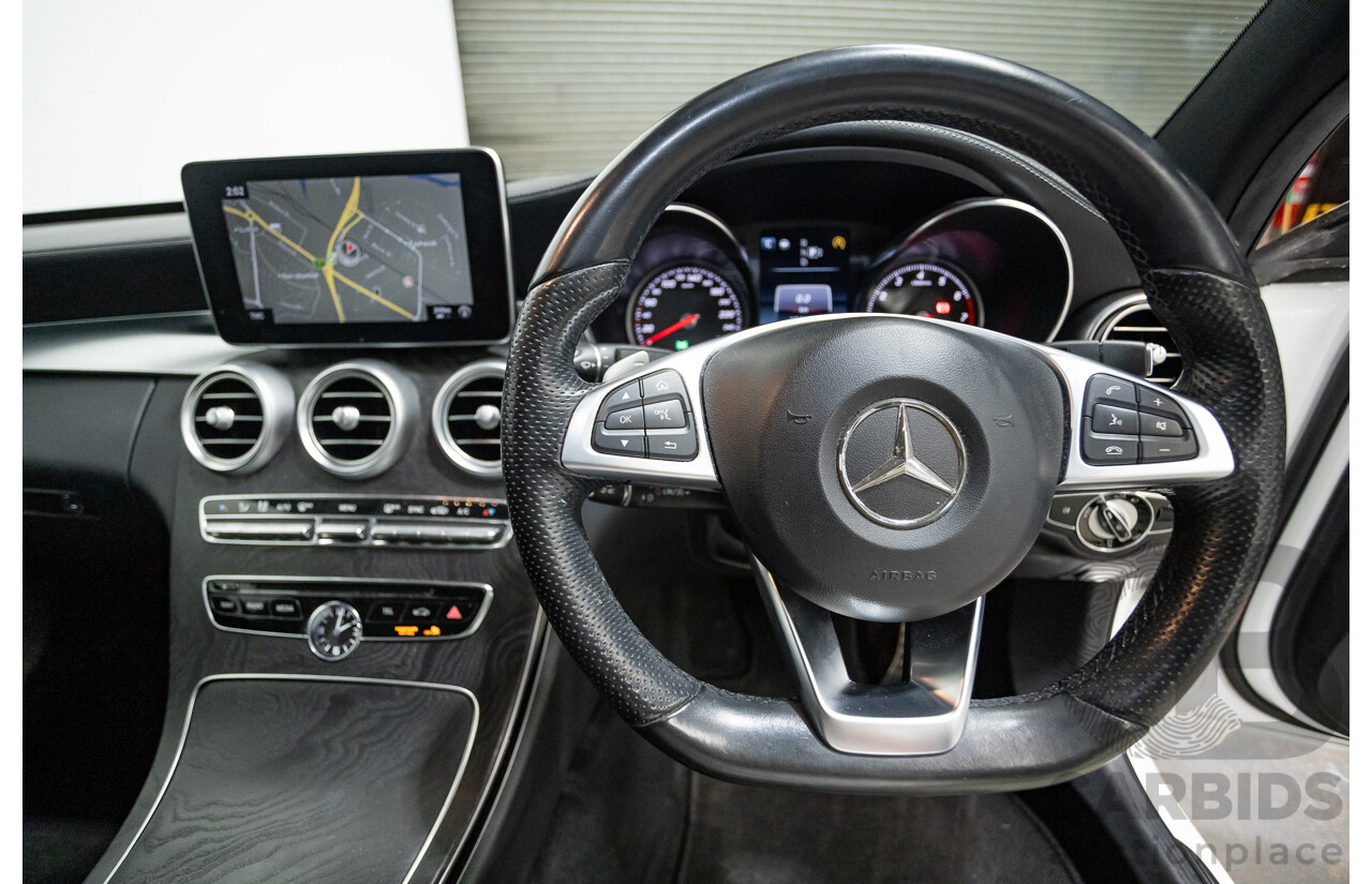 9/2014 Mercedes-Benz C250 AMG Line 205 4D Sedan Polar White Turbo 2.0L