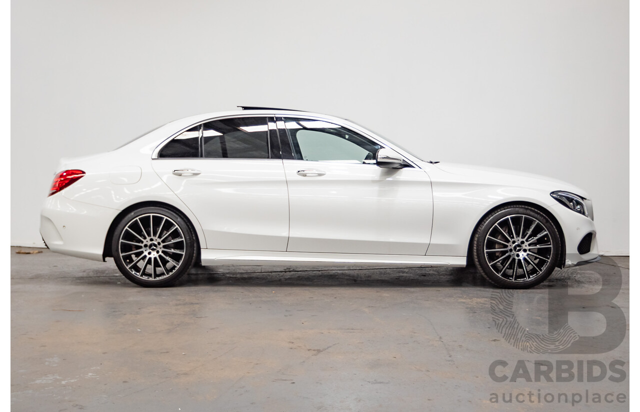 9/2014 Mercedes-Benz C250 AMG Line 205 4D Sedan Polar White Turbo 2.0L