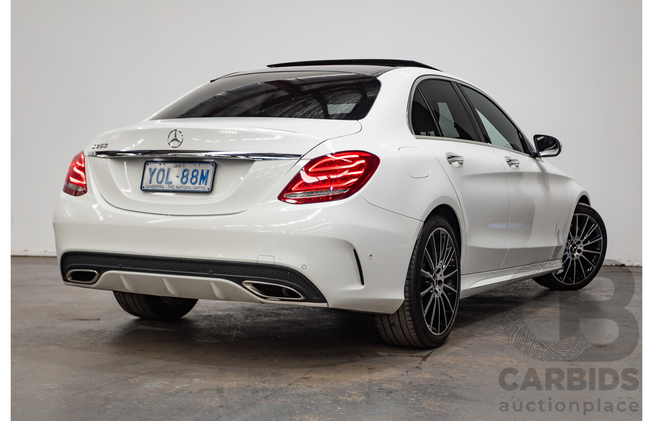9/2014 Mercedes-Benz C250 AMG Line 205 4D Sedan Polar White Turbo 2.0L
