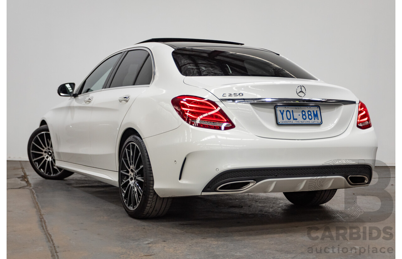 9/2014 Mercedes-Benz C250 AMG Line 205 4D Sedan Polar White Turbo 2.0L