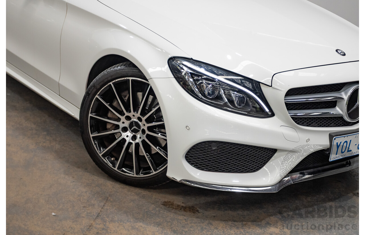 9/2014 Mercedes-Benz C250 AMG Line 205 4D Sedan Polar White Turbo 2.0L