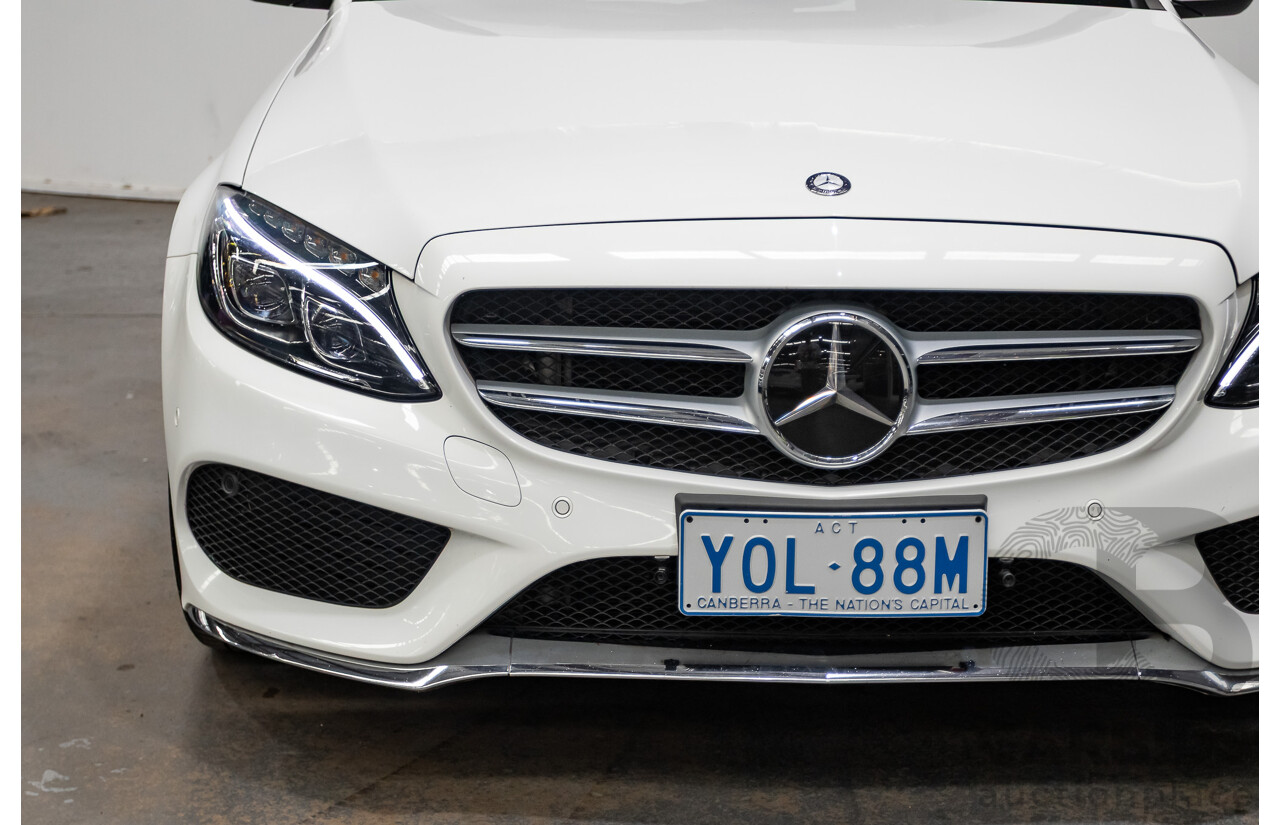9/2014 Mercedes-Benz C250 AMG Line 205 4D Sedan Polar White Turbo 2.0L
