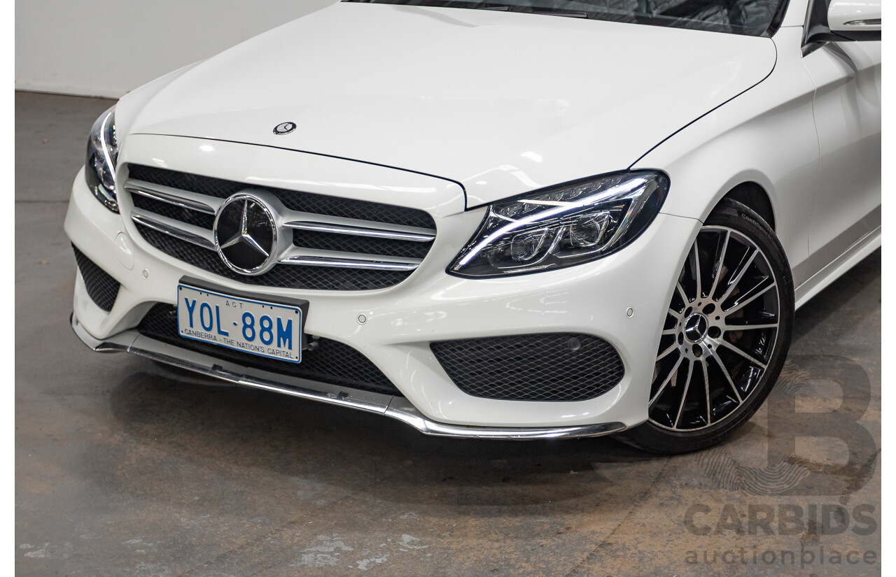 9/2014 Mercedes-Benz C250 AMG Line 205 4D Sedan Polar White Turbo 2.0L