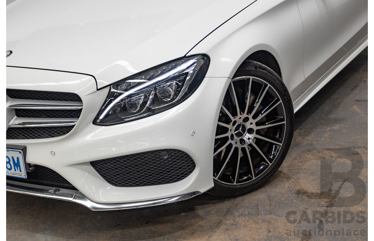 9/2014 Mercedes-Benz C250 AMG Line 205 4D Sedan Polar White Turbo 2.0L
