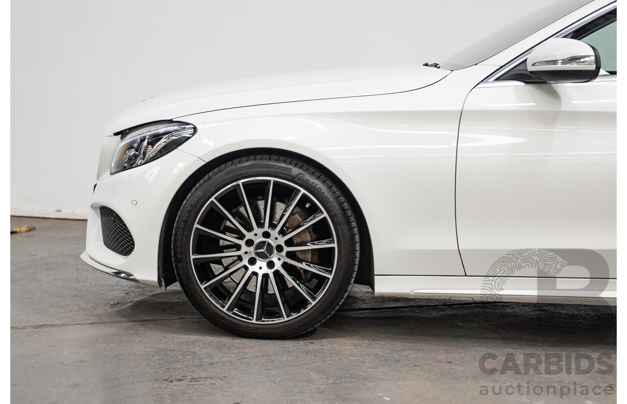 9/2014 Mercedes-Benz C250 AMG Line 205 4D Sedan Polar White Turbo 2.0L