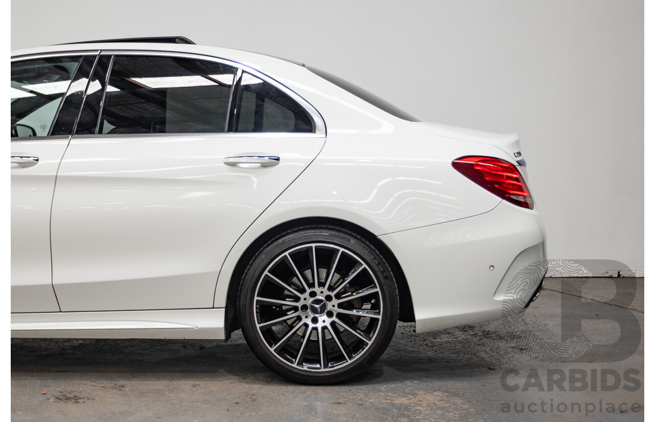 9/2014 Mercedes-Benz C250 AMG Line 205 4D Sedan Polar White Turbo 2.0L