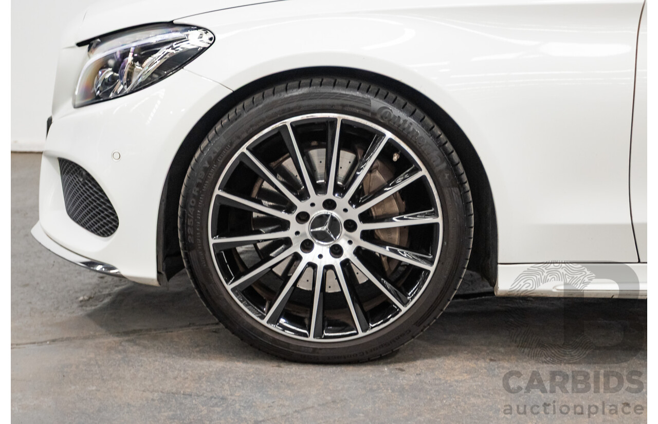 9/2014 Mercedes-Benz C250 AMG Line 205 4D Sedan Polar White Turbo 2.0L