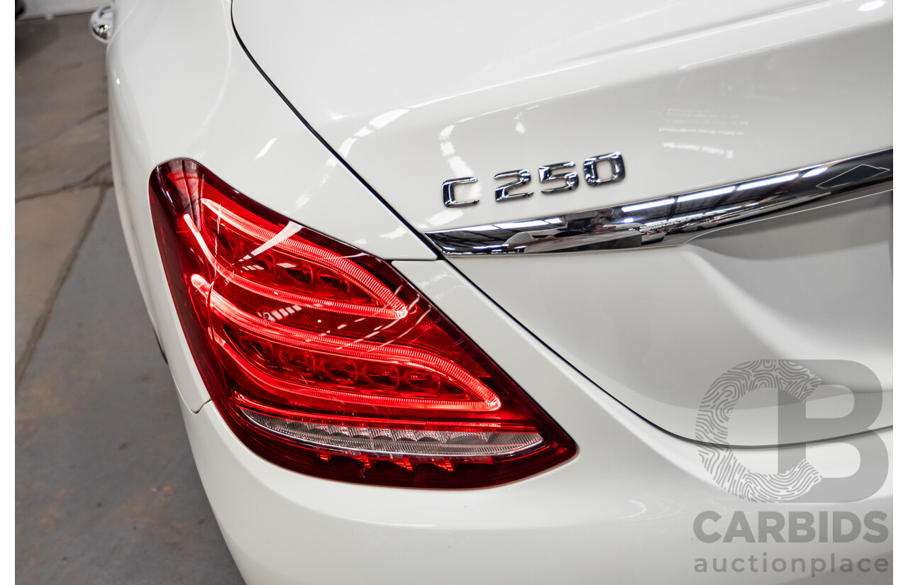 9/2014 Mercedes-Benz C250 AMG Line 205 4D Sedan Polar White Turbo 2.0L