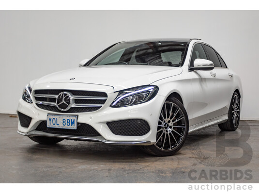 9/2014 Mercedes-Benz C250 AMG Line 205 4D Sedan Polar White Turbo 2.0L
