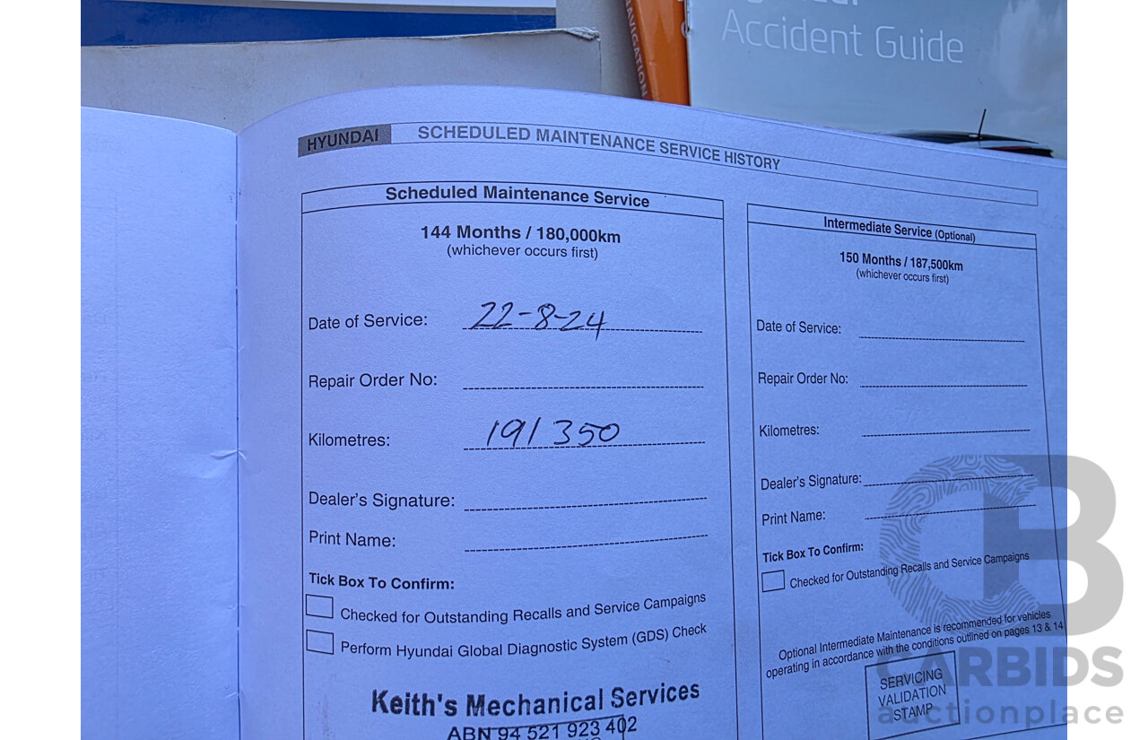 04/2015 Hyundai Santa Fe Highlander CRDi (AWD) DM MY15 4D Wagon White Turbo Diesel 2.2L