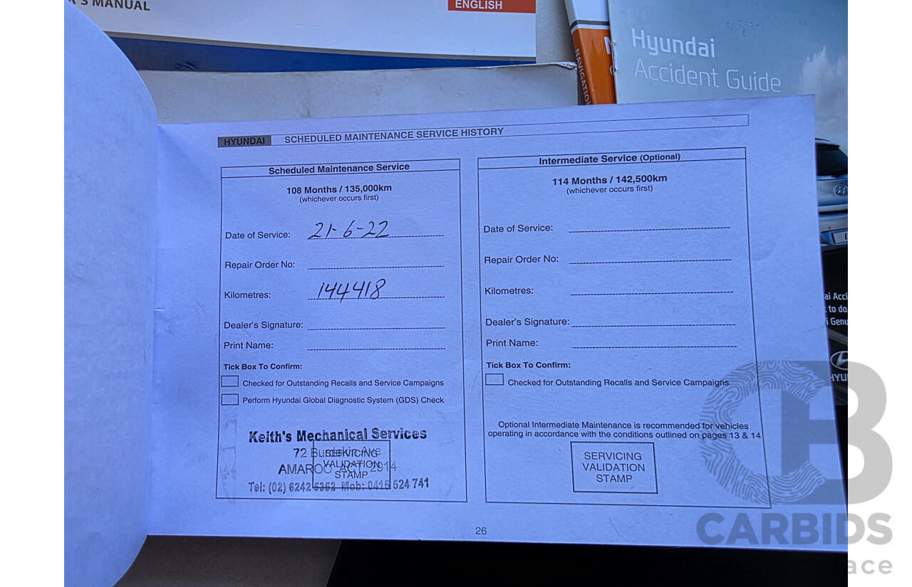 04/2015 Hyundai Santa Fe Highlander CRDi (AWD) DM MY15 4D Wagon White Turbo Diesel 2.2L