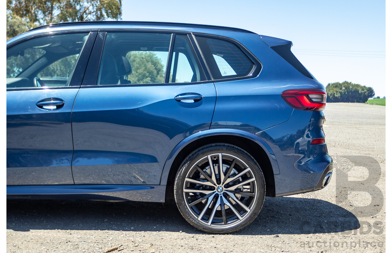 09/2019 BMW X5 xDrive30d M-Sport Performance Package (4x4) MY20 G05 4d Wagon Phytonic Blue Metallic Turbo Diesel 3.0L