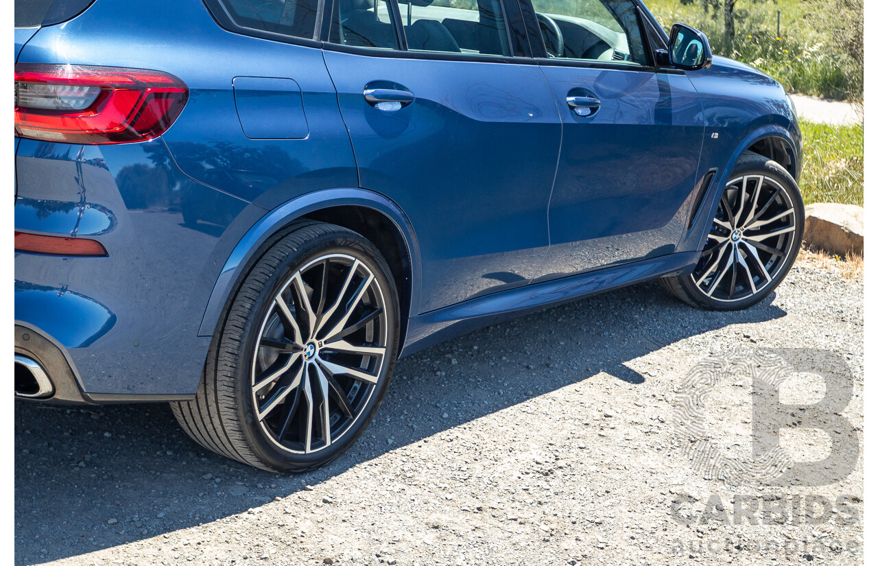 09/2019 BMW X5 xDrive30d M-Sport Performance Package (4x4) MY20 G05 4d Wagon Phytonic Blue Metallic Turbo Diesel 3.0L