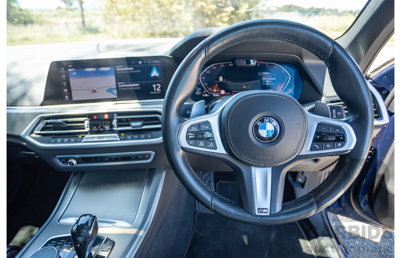 09/2019 BMW X5 xDrive30d M-Sport Performance Package (4x4) MY20 G05 4d Wagon Phytonic Blue Metallic Turbo Diesel 3.0L