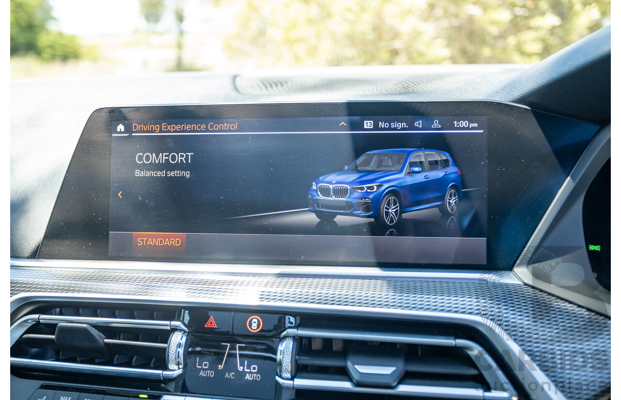 09/2019 BMW X5 xDrive30d M-Sport Performance Package (4x4) MY20 G05 4d Wagon Phytonic Blue Metallic Turbo Diesel 3.0L