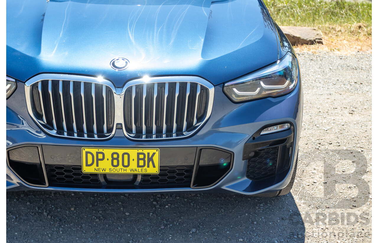 09/2019 BMW X5 xDrive30d M-Sport Performance Package (4x4) MY20 G05 4d Wagon Phytonic Blue Metallic Turbo Diesel 3.0L
