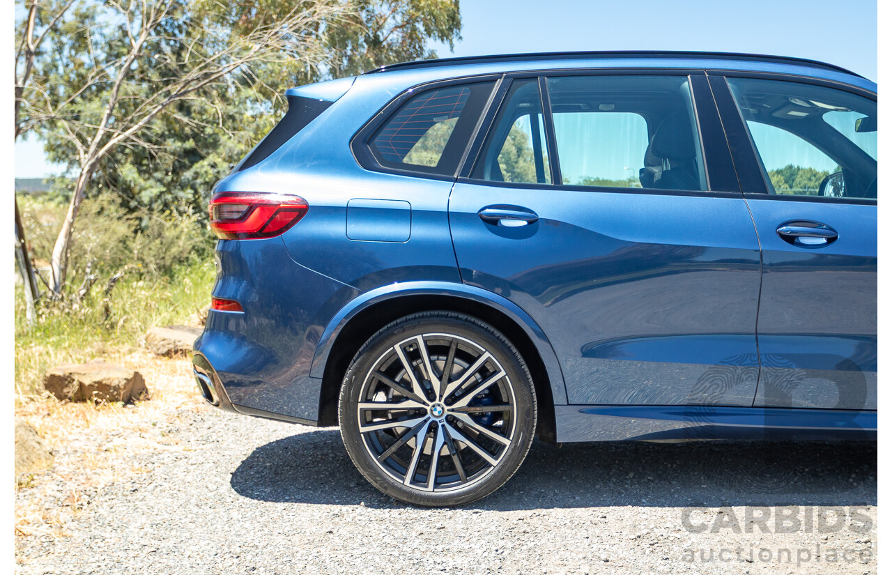 09/2019 BMW X5 xDrive30d M-Sport Performance Package (4x4) MY20 G05 4d Wagon Phytonic Blue Metallic Turbo Diesel 3.0L