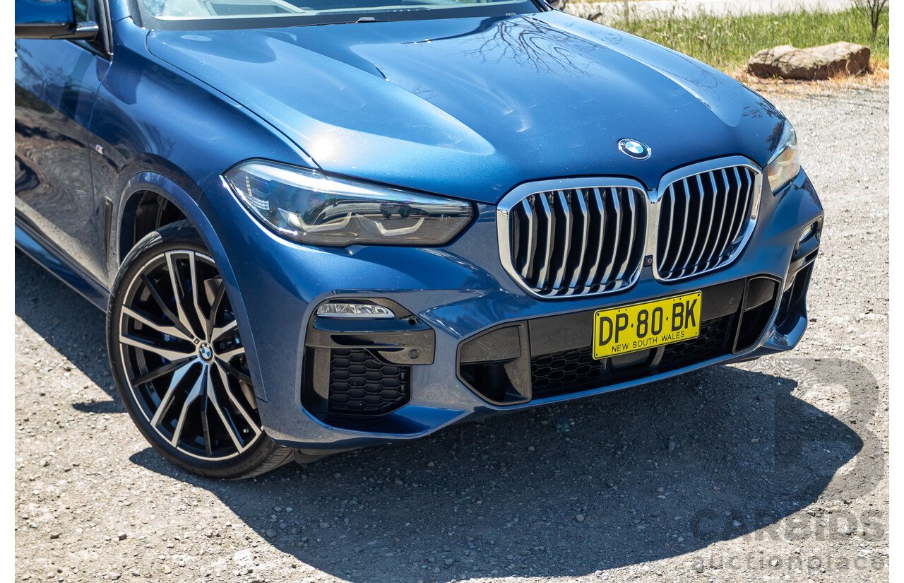 09/2019 BMW X5 xDrive30d M-Sport Performance Package (4x4) MY20 G05 4d Wagon Phytonic Blue Metallic Turbo Diesel 3.0L